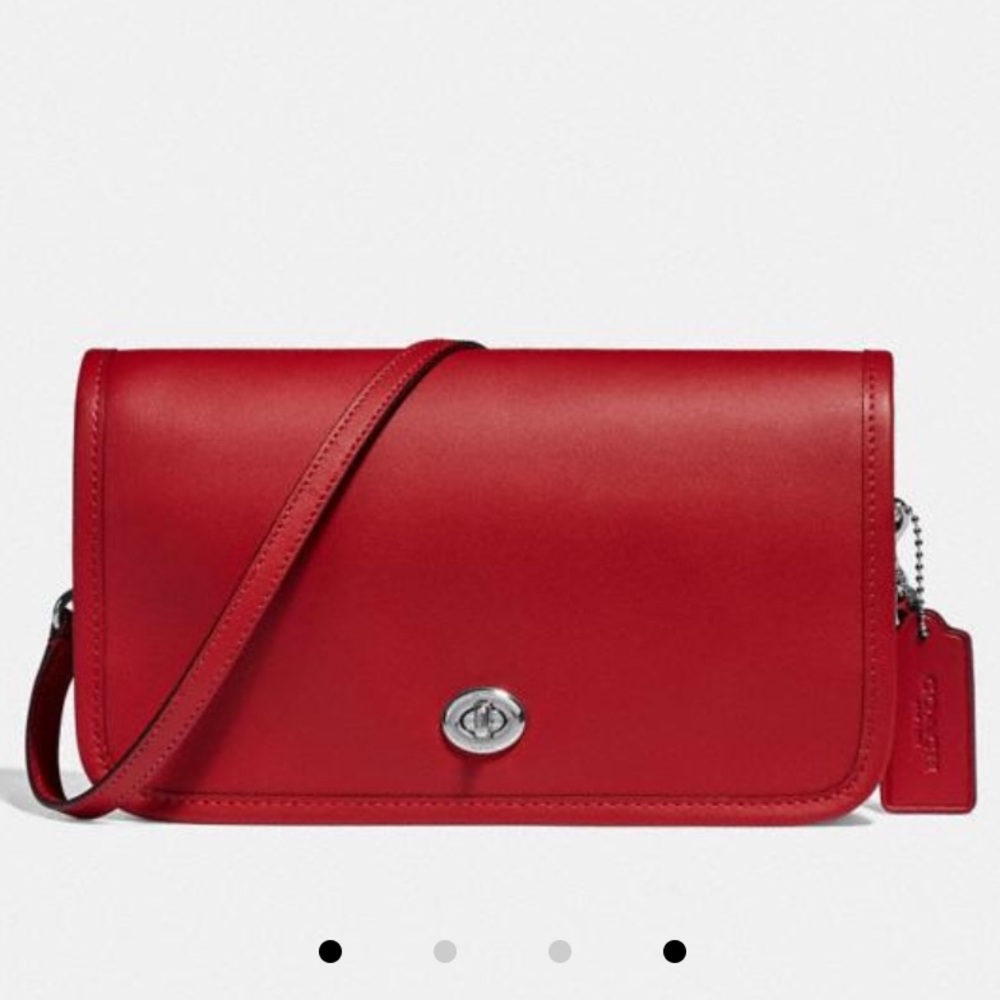 Red Coach Penny Crossbody Bag